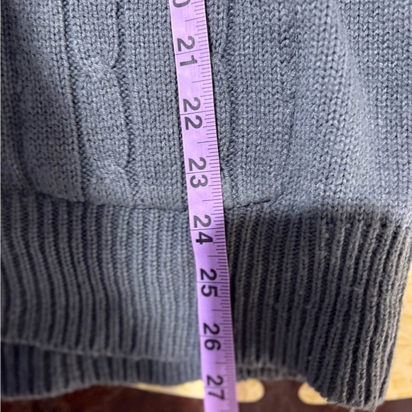 Vintage High Sierra Gray Ribbed Knit Cardigan Sweater Vest - Picture 8 of 8